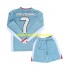Camisola Atlético Madrid Antoine Griezmann 7 Criança Equipamento Segundo 2024-2025 Manga Comprida